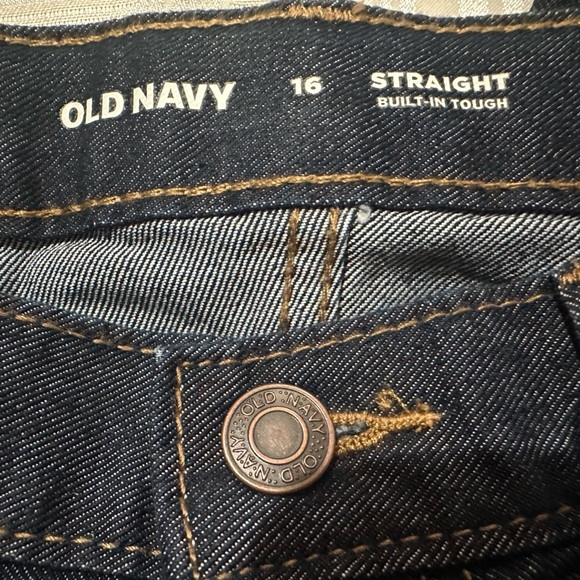 Old Navy Wow Straight Non-Stretch Jeans Medium Dark Wash Boys, NWT - Picture 9 of 12